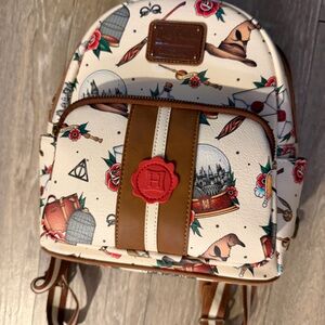 Charming Cream and Brown Women's Backpack